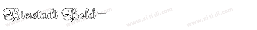 Bierstadt Bold字体转换